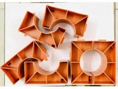 gối đỡ ống nhựa xoắn